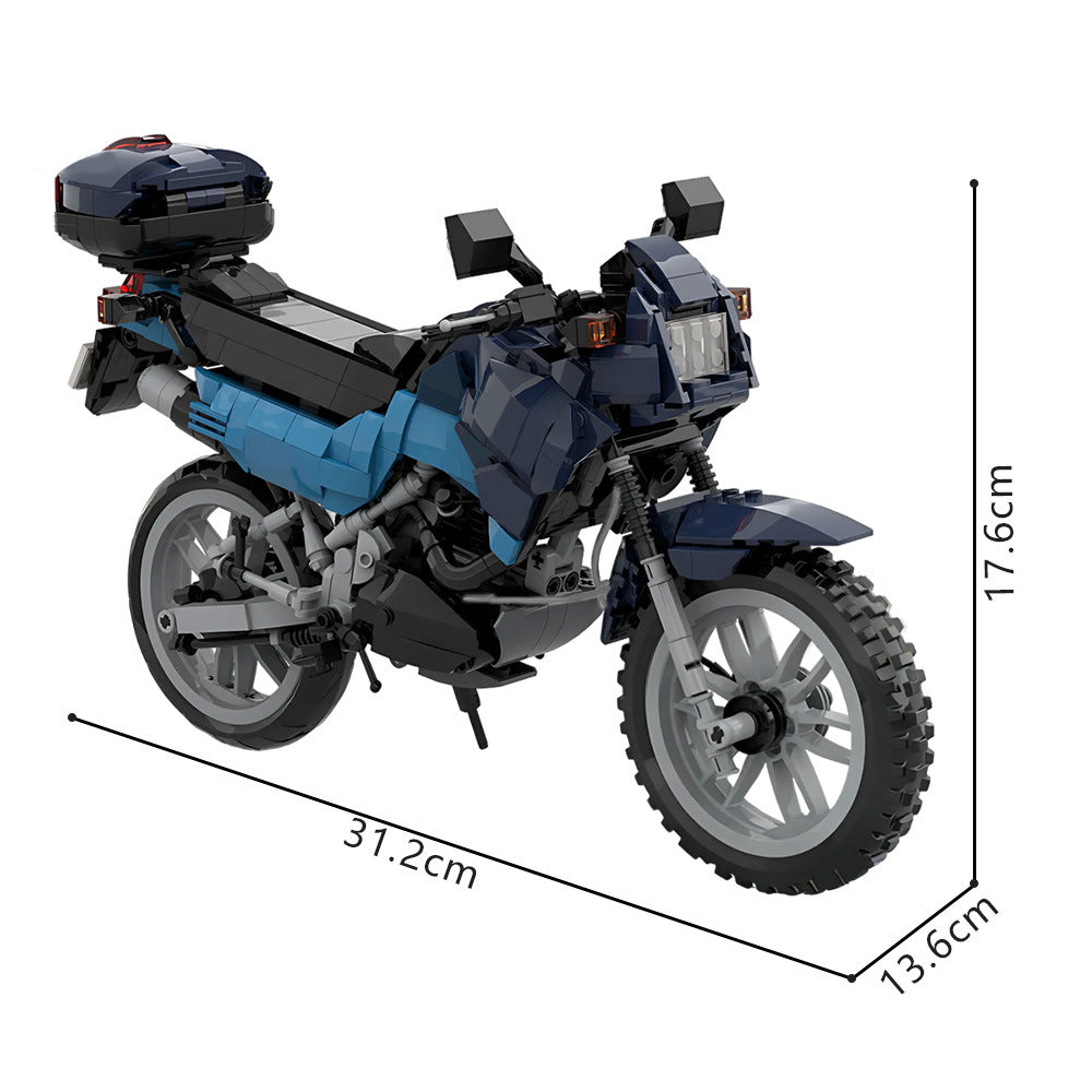 Retro NX 125 Transcity Motorcycle Building Kit | LEGO-Compatible MOC - 3