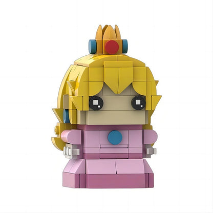 Retro Plumber Adventure BrickHeadz Building Kit | LEGO-Compatible MOC  - 6