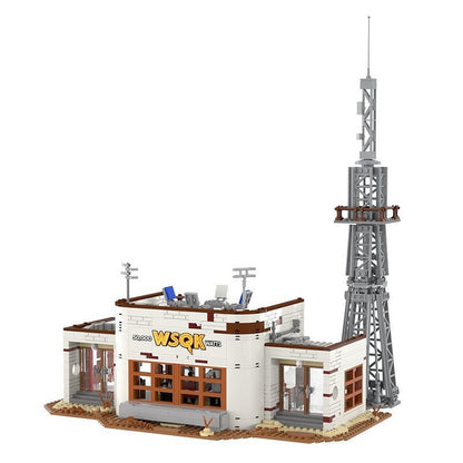 Retro Radio Station WSQK Building Kit | Vintage Studio Model - 1
