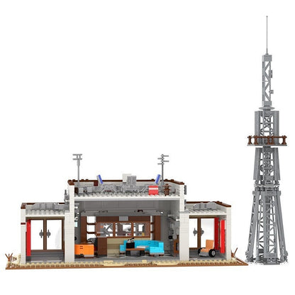 Retro Radio Station WSQK Building Kit | Vintage Studio Model - 2