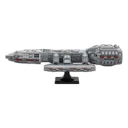Retro Sci-Fi Capital Space Battleship MOC Building Kit - 3