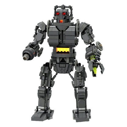 Retro Sci-Fi Cyborg King Mech Building Kit | LEGO-Compatible MOC - 2
