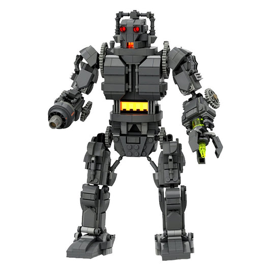 Retro Sci-Fi Cyborg King Mech Building Kit | LEGO-Compatible MOC - 2