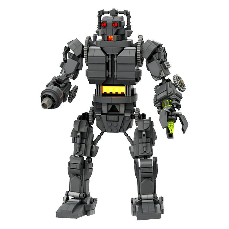 Retro Sci-Fi Cyborg King Mech MOC Building Kit | Robot Figure Model - 1