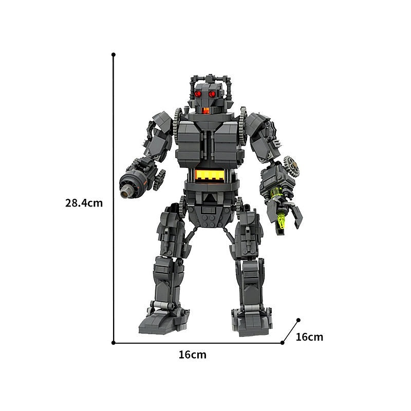 Retro Sci-Fi Cyborg King Mech MOC Building Kit | Robot Figure Model - 2