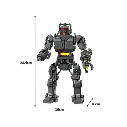 Retro Sci-Fi Cyborg King Mech MOC Building Kit | Robot Figure Model - 2