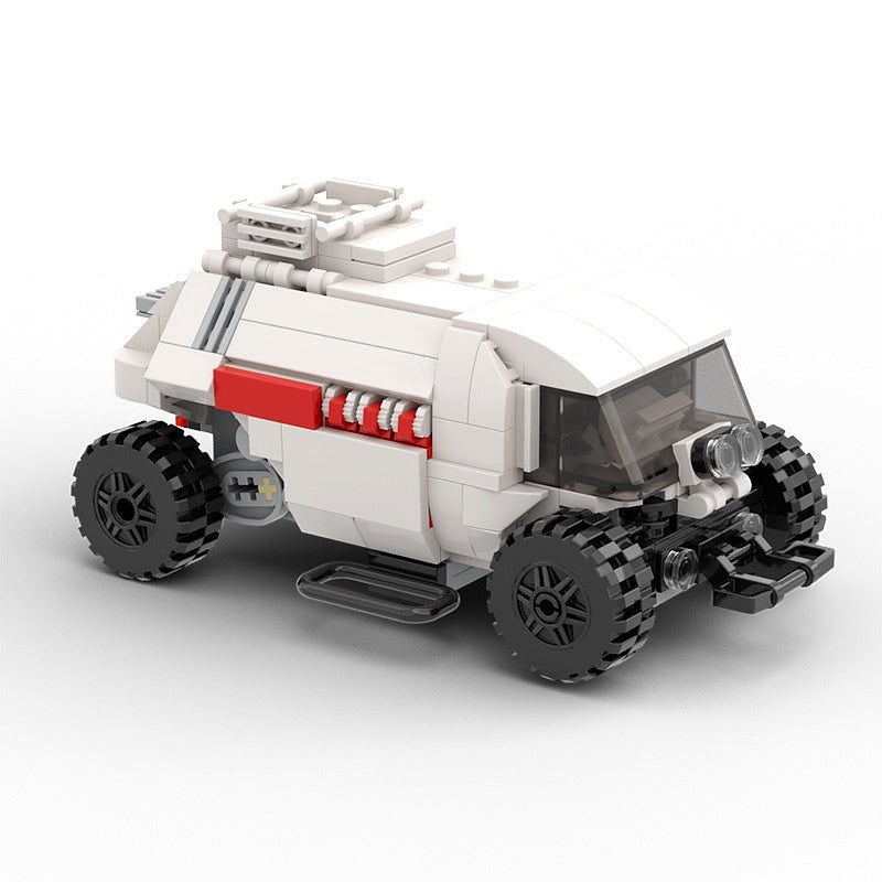 Retro Sci-Fi Space Chariot MOC Building Kit | Space Transport Model - 6