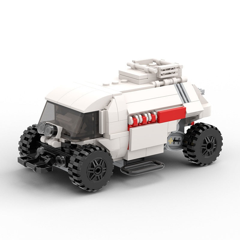 Retro Sci-Fi Space Chariot Transport Building Kit | LEGO-Compatible MOC - 5