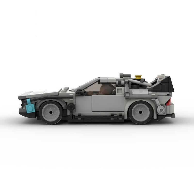 Retro Time Machine MOC Building Kit | Gullwing Futuristic Car Model - 3