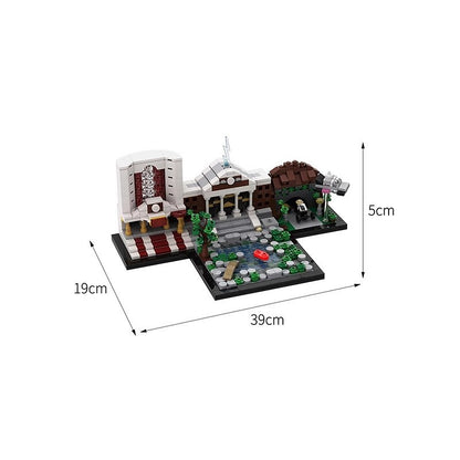 Retro Time Travel Skyline Architecture Building Kit | LEGO-Compatible MOC - 2