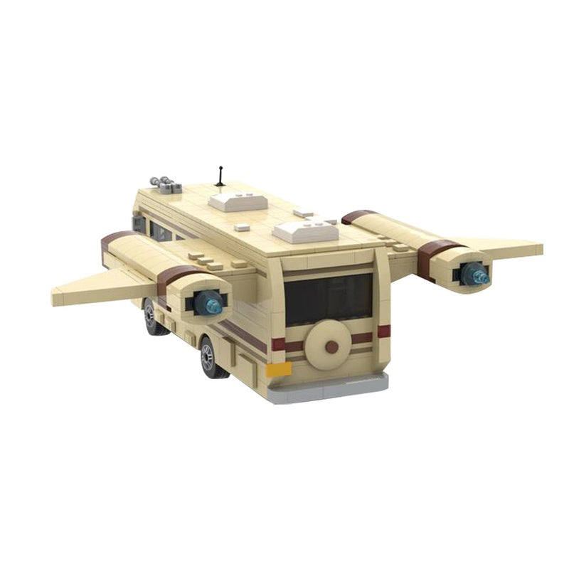Retro Winged Space Camper Building Kit | Space RV LEGO-Compatible - 2