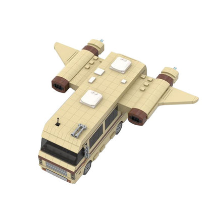 Retro Winged Space Camper Building Kit | Space RV LEGO-Compatible - 3