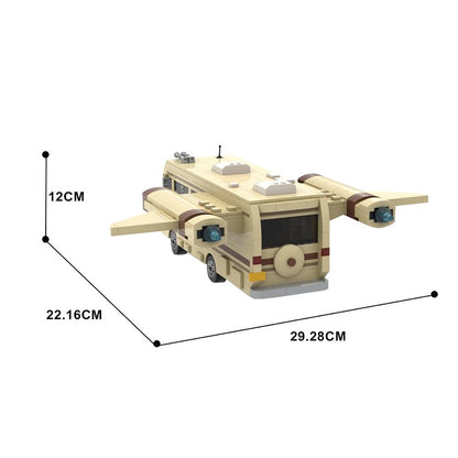Retro Winged Space Camper Building Kit | Space RV LEGO-Compatible - 4