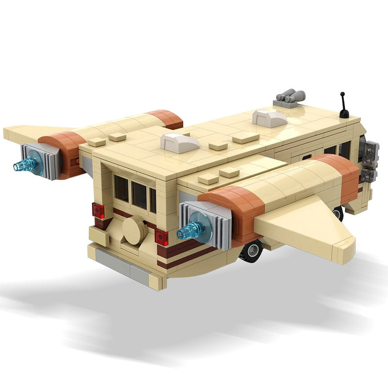 Retro Winged Space Camper Building Kit | Space RV LEGO-Compatible MOC - 3