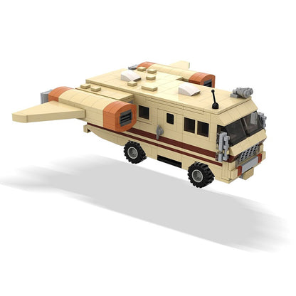 Retro Winged Space Camper Building Kit | Space RV LEGO-Compatible MOC - 4