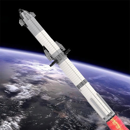 Reusable Starship Rocket MOC Building Kit | Super Heavy Space Model - 5