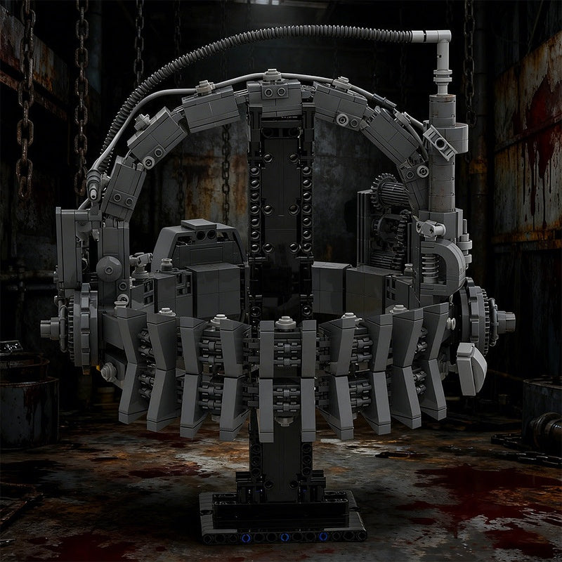 Reverse Bear Trap MOC Building Kit | Horror Mechanical Display Model - 2