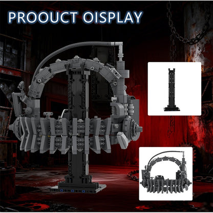 Reverse Bear Trap MOC Building Kit | Horror Mechanical Display Model - 3