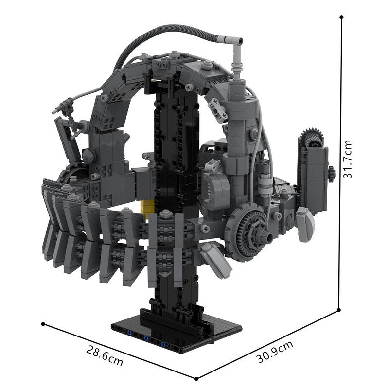 Reverse Bear Trap MOC Building Kit | Horror Mechanical Display Model - 4
