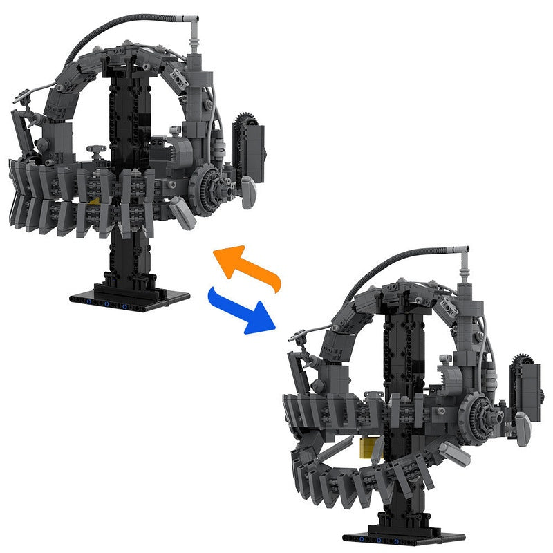 Reverse Bear Trap MOC Building Kit | Horror Mechanical Display Model - 6