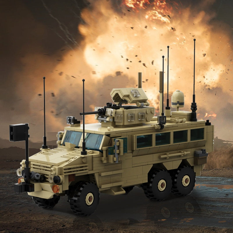 RG-33L Cat.2 MRAP Armored Vehicle MOC Building Kit 1:35 Scale Military Truck - 2