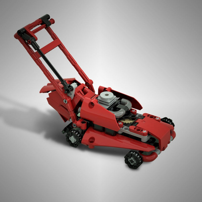 Rich Kid Lawn Mower MOC Vehicle Building Kit | Luxury Garden Machine - 2