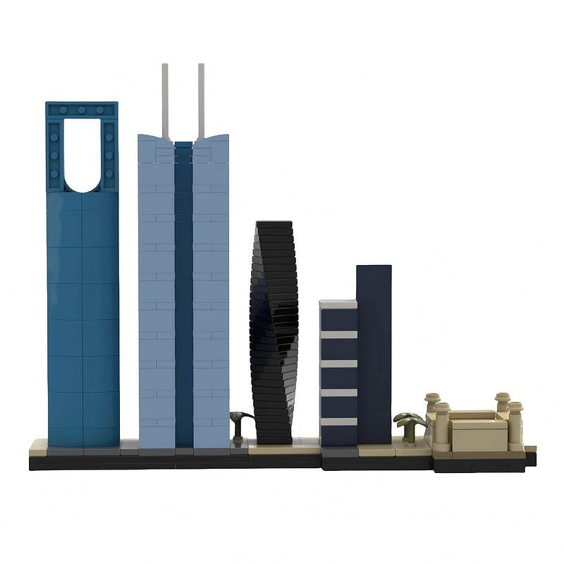 Riyadh Skyline MOC Building Kit | City Landmarks Architecture Model - 3