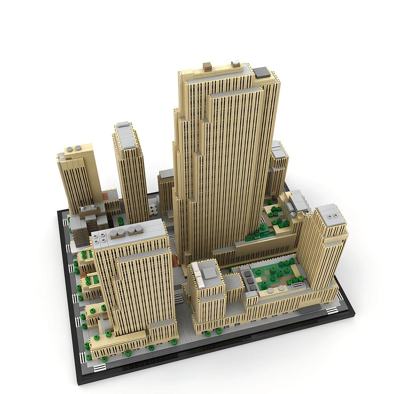 Rockefeller Center NYC Skyscraper Building Kit | LEGO-Compatible MOC - 1
