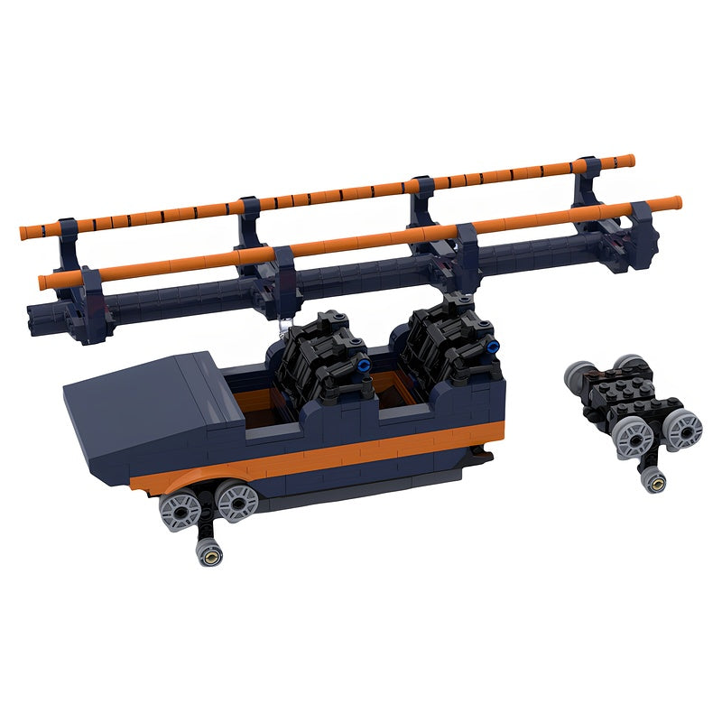 Roller Coaster Front Car With Track MOC Building Kit - 4