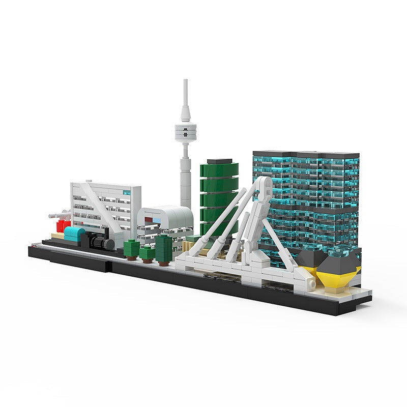 Rotterdam Skyline MOC Architecture Building Kit - 1