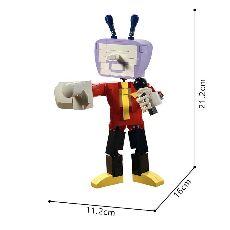 RPG TV Head Robot MOC Character Building Kit | Display Figure - 4