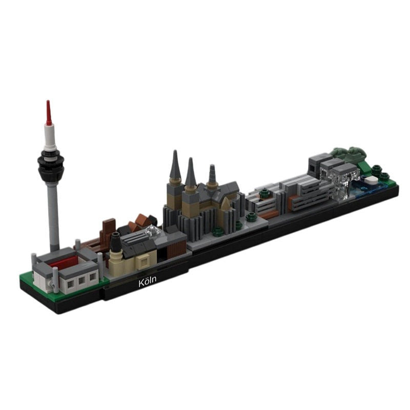 Ruhr Region Skyline Germany Architecture Building Kit | LEGO-Compatible MOC - 1