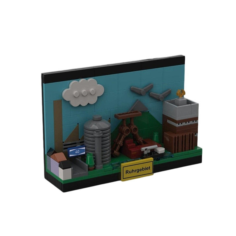 Ruhr Valley Industrial Postcard Building Kit | LEGO-Compatible MOC - 2