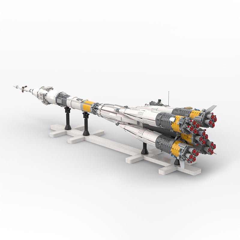 Russian Soyuz-FG Rocket Building Kit | LEGO-Compatible MOC - 2