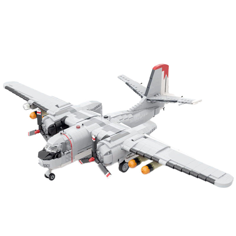S-2 Tracker Aircraft Building Kit | 1:35 Scale | LEGO-Compatible MOC - 1