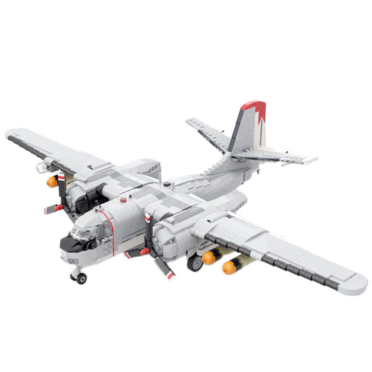 S-2 Tracker Aircraft Building Kit | 1:35 Scale | LEGO-Compatible MOC - 1