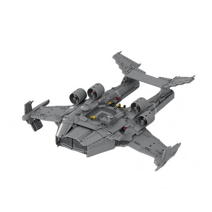 S-76 Futuristic Command Ship MOC Building Kit | Sci-Fi Capital Ship Model - 1