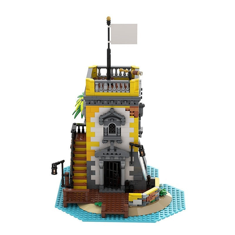 Sabre Island Pirate Fortress MOC Building Kit | Custom Fort Diorama - 2