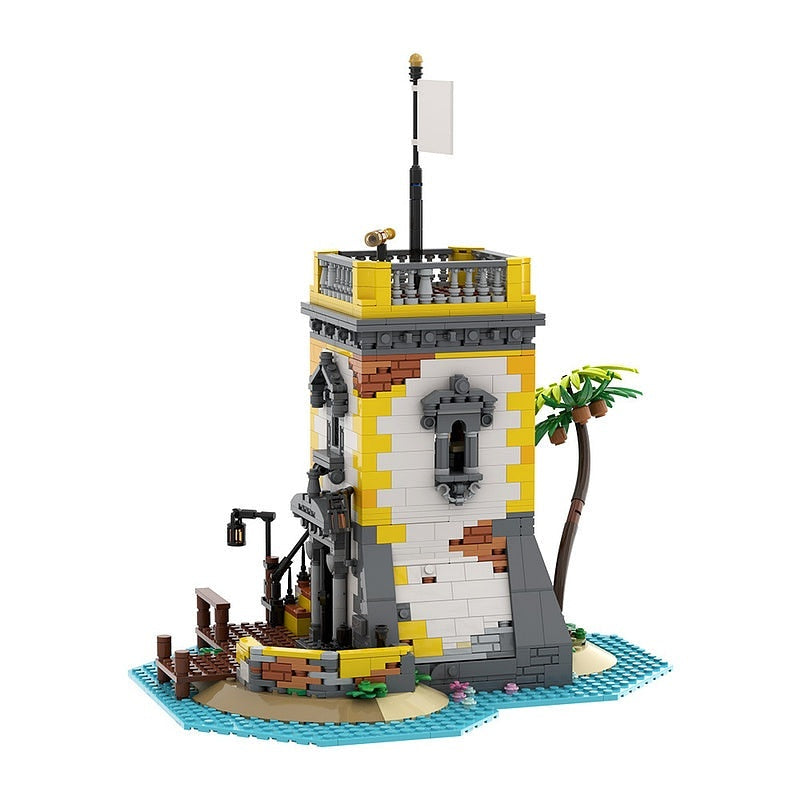 Sabre Island Pirate Fortress MOC Building Kit | Custom Fort Diorama - 4