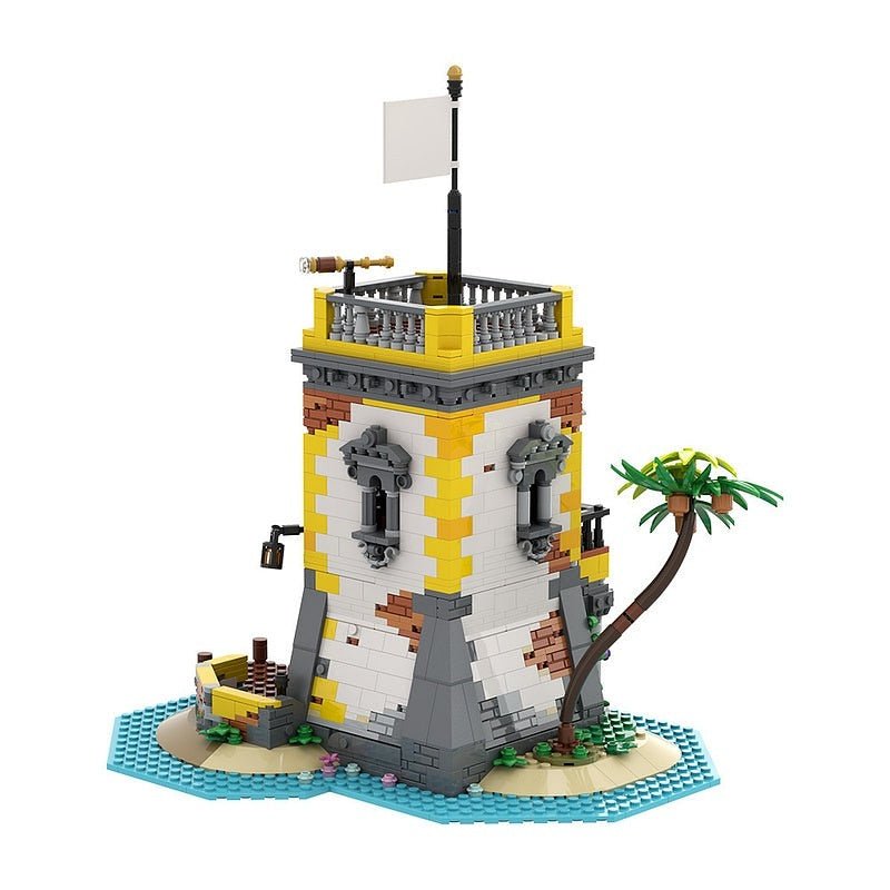 Sabre Island Pirate Fortress MOC Building Kit | Custom Fort Diorama - 5