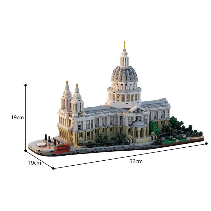 Saint Paul's Cathedral Building Kit | 1:800 | LEGO-Compatible MOC - 4