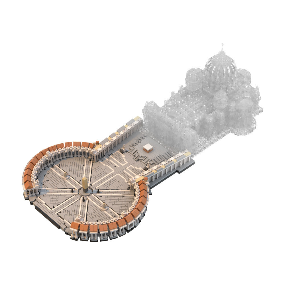 Saint Peter's Square Building Kit | 1:800 | LEGO-Compatible MOC - 1