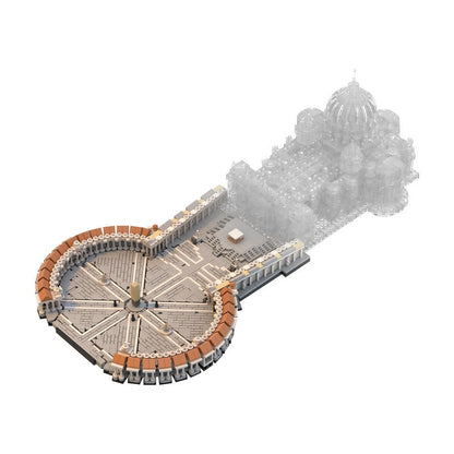 Saint Peter's Square MOC 1:800 Scale Historic Architecture Building Kit - 1
