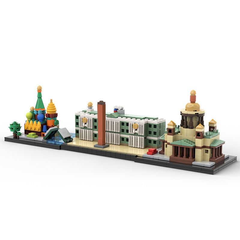 Saint Petersburg Skyline MOC Architecture Building Kit - 1