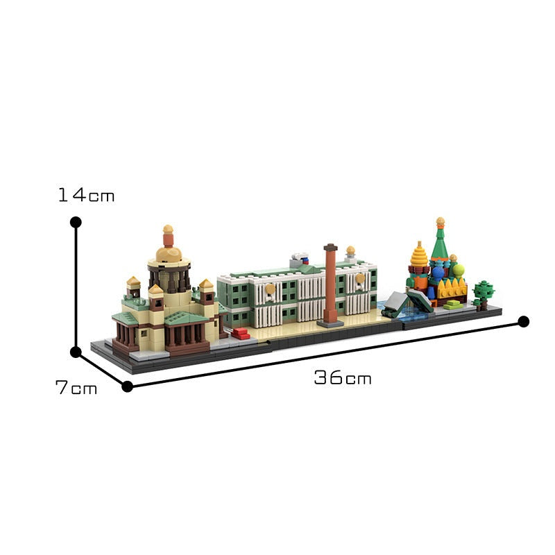 Saint Petersburg Skyline MOC Architecture Building Kit - 3