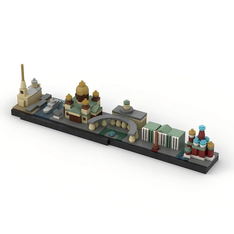 Saint Petersburg Skyline MOC Architecture Building Kit - 6
