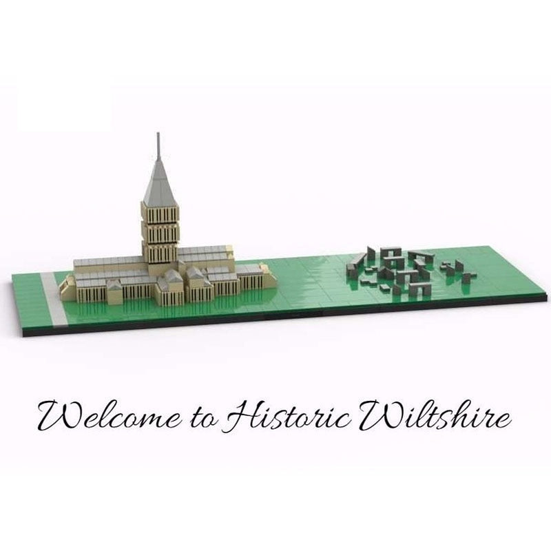 Salisbury Cathedral & Stone Circle MOC Architecture Building Kit - 2