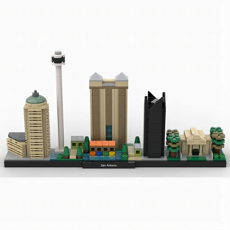 San Antonio Skyline Building Kit | LEGO-Compatible MOC - 4