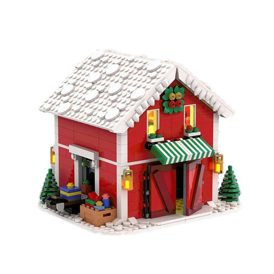 Santa's Workshop MOC Building Kit | Christmas Winter Village Architecture - 1