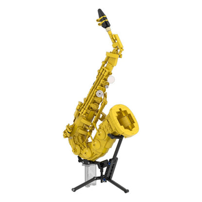 Saxophone MOC Building Kit | Detailed Musical Instrument Display Model - 1